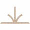 Ekena Millwork Richland Smooth Timber Gable Bracket, Douglas Fir, 108"W x 63"H x 5 1/2"D x 5 1/2"F, 14/12 Pitch GBW108X63X0606RIC00SDF - alternate 1